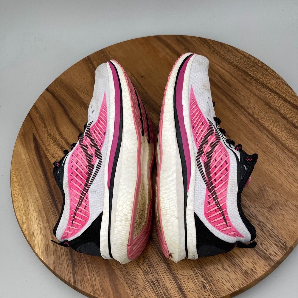Saucony Endorphin Speed 2 Shoes Womens Size 9 Racing Running Black Pink White - Picture 6 of 9